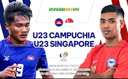 Nhận định U23 Campuchia vs U23 Singapore 16h00 ngày 11/5 (SEA Games 31)