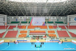 Nhà thi đấu rộng 50 nghìn m2 sẵn sàng cho môn Futsal