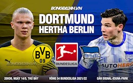 Nhận định Dortmund vs Hertha Berlin 20h30 ngày 14/5 (Bundesliga 2021/22)