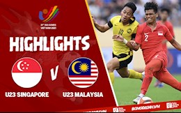 Video tổng hợp: U23 Singapore 2-2 U23 Malaysia (Bảng B SEA Games 31)