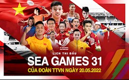 Lịch thi đấu SEA Games 31 ngày 20/5 của Đoàn TTVN: Futsal Việt Nam đấu Thái Lan