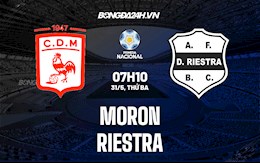 Nhận định bóng đá Moron vs Riestra 7h10 ngày 31/5 (Hạng 2 Argentina 2022)