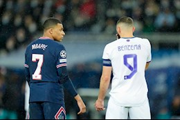 VIDEO: Benzema tay bắt mặt mừng khi gặp lại Mbappe