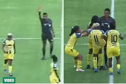 VIDEO: Cầu thủ nữ hành hung trọng tài nam gây sốt