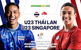 Nhận định bóng đá U23 Thái Lan vs U23 Singapore 19h00 ngày 9/5 (SEA Games 31)