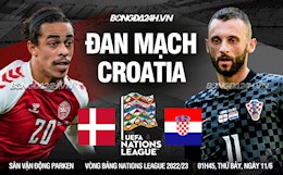 Nhận định bóng đá Đan Mạch vs Croatia 1h45 ngày 11/6 (UEFA Nations League 2022/23)