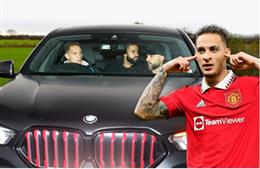 Antony gặp tai nạn xe hơi