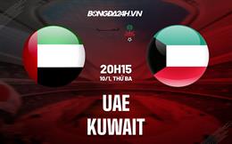 Nhận định - dự đoán UAE vs Kuwait 20h15 ngày 10/1 (Gulf Cup 2023)