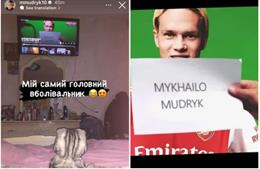 Mykhailo Mudryk đăng ảnh khoác áo Arsenal