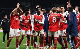 Arsenal đạt mốc điểm số kỷ lục sau trận thắng Tottenham