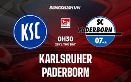 Nhận định bóng đá Karlsruher vs Paderborn 0h30 ngày 28/1 (Hạng 2 Đức 2022/23)