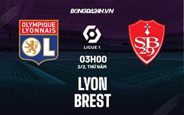 Nhận định - soi kèo Lyon vs Brest 3h00 ngày 2/2 (Ligue 1 2022/23)