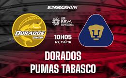 Nhận định Dorados vs Pumas Tabasco 10h05 ngày 1/2 (Hạng 2 Mexico 2023)
