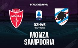 Nhận định -  Monza vs Sampdoria 2h45 ngày 7/2 (Serie A 2022/23)