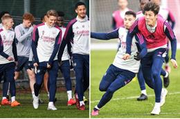 Thomas Partey vắng mặt trong buổi tập mới nhất của Arsenal