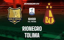 Nhận định - dự đoán Rionegro vs Tolima 6h00 ngày 7/2 (VĐQG Colombia 2023)