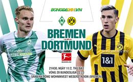 Nhận định -  Bremen vs Dortmund 21h30 ngày 11/2 (Bundesliga 2022/23)