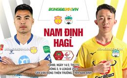 Nhận định Nam Định vs HAGL (18h00 ngày 14/2): Thử thách tại Thiên Trường