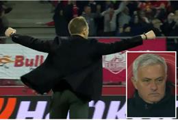 Phản ứng của Mourinho khi Roma để thua RB Salzburg