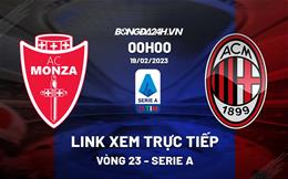 Link xem trực tiếp Monza vs AC Milan 0h00 ngày 19/2 (Serie A 2022/23)