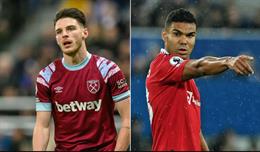Không có chuyện Declan Rice giỏi hơn Casemiro