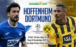 Nhận định Hoffenheim vs Dortmund (21h30 ngày 25/2): Tiếp đà hưng phấn