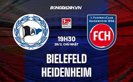 Nhận định - dự đoán Bielefeld vs Heidenheim 19h30 ngày 26/2 (Hạng 2 Đức 2022/23)