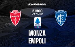 Nhận định -  Monza vs Empoli 21h00 ngày 4/3 (Serie A 2022/23)