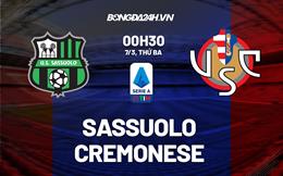 Nhận định -  Sassuolo vs Cremonese 0h30 ngày 7/3 (Serie A 2022/23)