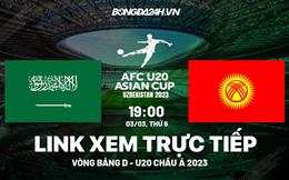 Xem trực tiếp U20 Saudi Arabia vs U20 Kyrgyzstan hôm nay 3/3 trên FPT Bóng Đá Việt
