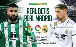 Nhận định Real Betis vs Real Madrid (03h00 ngày 6/3): Kiên trì bám đuổi