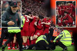 Klopp pressing CĐV lao xuống sân làm Robertson bị thương