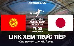 Trực tiếp Kyrgyzstan vs Nhật Bản link xem bóng đá U20 Châu Á 2023 ở đâu?