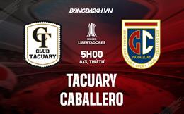 Nhận định Tacuary vs Caballero 5h00 ngày 8/3 (Copa Sudamericana 2023)
