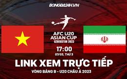 Trực tiếp Việt Nam vs Iran link xem bóng đá U20 Châu Á 2023 xem ở đâu?