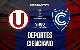 Nhận định Deportes vs Cienciano 9h00 ngày 10/3 (Copa Sudamericana 2023)