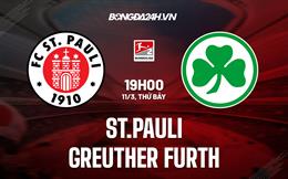 Nhận định St Pauli vs Greuther Furth 19h00 ngày 11/3 (Hạng 2 Đức 2022/23)