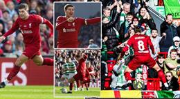 Steven Gerrard bị CĐV Celtic ném chai vào đầu