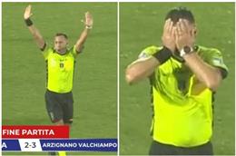 Trọng tài kết thúc trận đấu sớm hơn dự kiến và cái kết