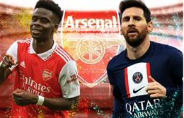Bukayo Saka chỉ đứng sau Lionel Messi