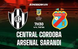 Nhận định Central Cordoba vs Arsenal Sarandi 7h30 ngày 4/4 (VĐ Argentina 2023)