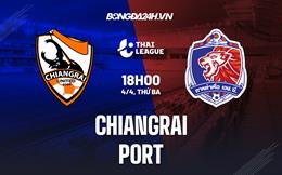 Nhận định Chiangrai United vs Port 18h00 ngày 4/4 (VĐQG Thái Lan 2022/23)