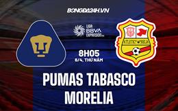 Nhận định - dự đoán Tabasco vs Morelia 8h05 ngày 6/4 (Hạng 2 Mexico 2023)