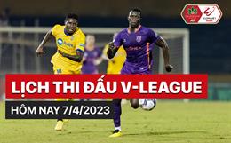 Lịch thi đấu V-League 2023 hôm nay 7/4: SLNA lại hòa?!