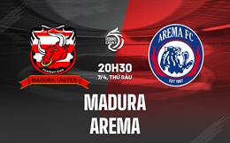 Nhận định Madura United vs Arema 20h30 ngày 7/4 (VĐQG Indonesia 2022/23)