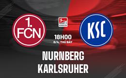 Nhận định bóng đá Nurnberg vs Karlsruher 18h00 ngày 8/4 (Hạng 2 Đức 2022/23)