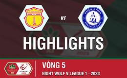 Video tổng hợp: Nam Định - Khánh Hòa (Vòng 5 V.League 2023)