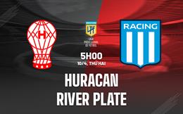 Nhận định Huracan vs River Plate 5h00 ngày 10/4 (VĐQG Argentina 2023)