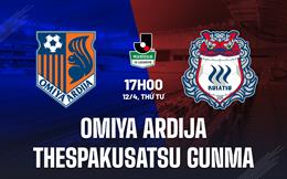 Nhận định Omiya Ardija vs Thespakusatsu Gunma 17h00 ngày 12/4 (Hạng 2 Nhật Bản 2023)