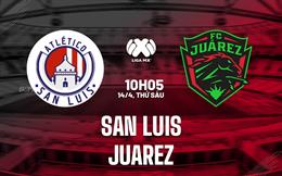 Nhận định San Luis vs Juarez 10h05 ngày 14/4 (VĐQG Mexico 2023)